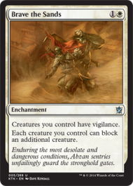 Brave the Sands (Khans of Tarkir) Medium Play Foil
