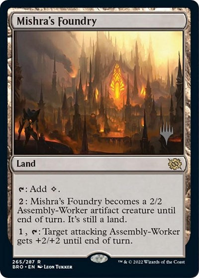 Mishra's Foundry (Promo Pack: The Brothers War) Light Play