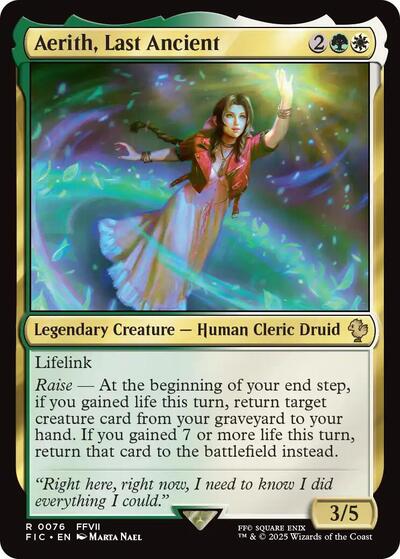 Aerith, Last Ancient (Surge Foil) (Commander: FINAL FANTASY) Near Mint Foil