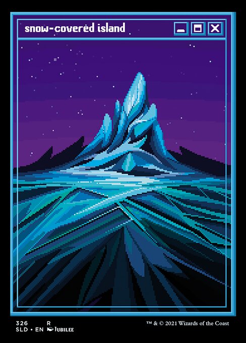 Snow-Covered Island 326 (Secret Lair) Near Mint Foil