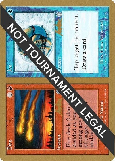 Fire / Ice - 2002 Brian Kibler (APC) (World Championship Decks) Damaged / Poor