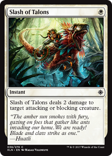 Slash of Talons (Ixalan) Medium Play Foil