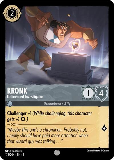 Kronk - Unlicensed Investigator (Shimmering Skies) Near Mint