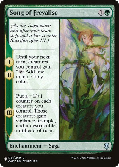 Song of Freyalise (The List) Light Play