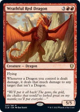 Wrathful Red Dragon (Commander Legends: Battle for Baldur's Gate) Light Play Foil