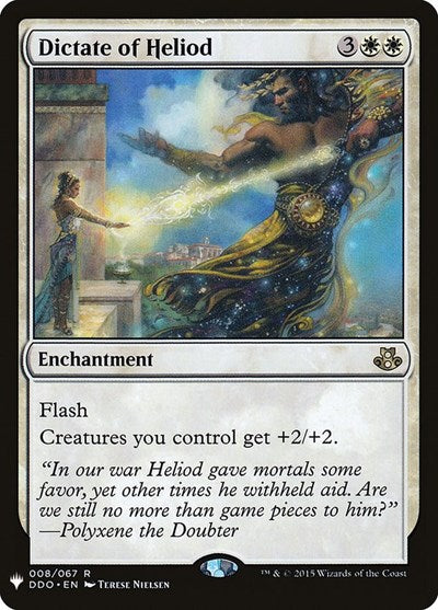 Dictate of Heliod (Mystery Booster) Near Mint