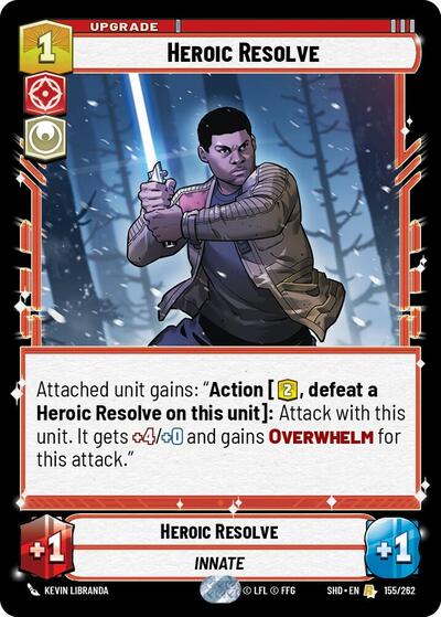Heroic Resolve (Shadows of the Galaxy) Near Mint Foil