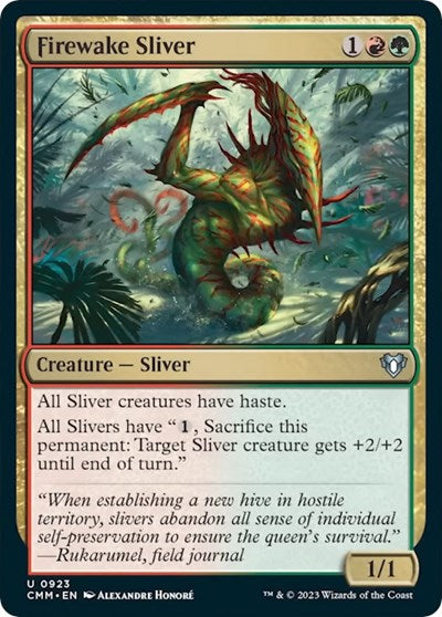 Firewake Sliver (Commander Masters) Near Mint