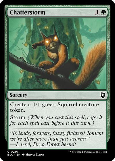 Chatterstorm (Commander: Bloomburrow) Light Play