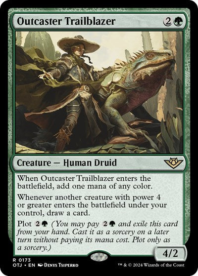 Outcaster Trailblazer (Outlaws of Thunder Junction) Light Play Foil