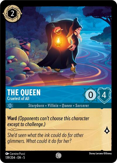 The Queen - Cruelest of All (Shimmering Skies) Near Mint Cold Foil