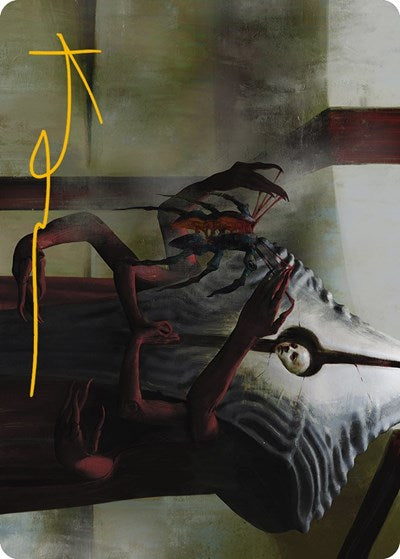 Vivisection Evangelist Art Card (Gold-Stamped Signature) (Art Series: Phyrexia: All Will Be One) Near Mint