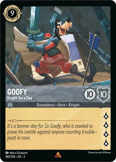 Goofy - Knight for a Day (Rise of the Floodborn) Near Mint Cold Foil