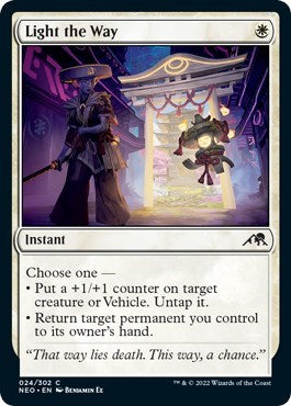 Light the Way (Kamigawa: Neon Dynasty) Light Play Foil