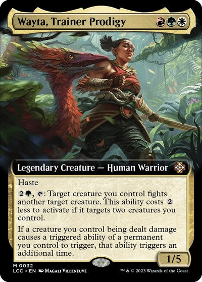 Wayta, Trainer Prodigy (Extended Art) (Commander: The Lost Caverns of Ixalan) Light Play