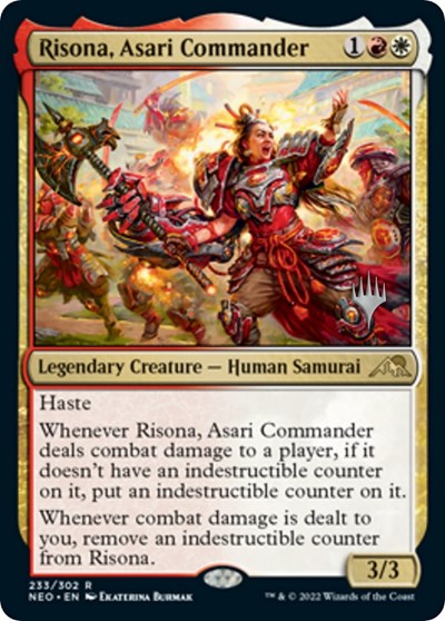 Risona, Asari Commander (Promo Pack: Kamigawa: Neon Dynasty) Near Mint