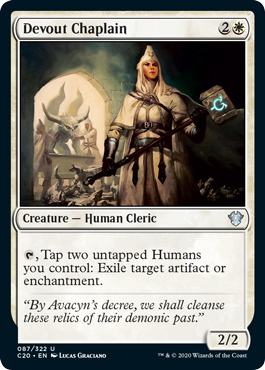 Devout Chaplain (Commander 2020 Ikoria) Light Play