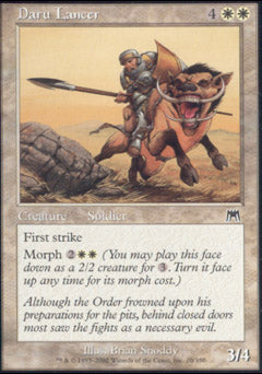 Daru Lancer (Onslaught) Light Play Foil