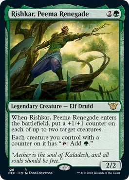 Rishkar, Peema Renegade (Commander: Kamigawa: Neon Dynasty) Light Play