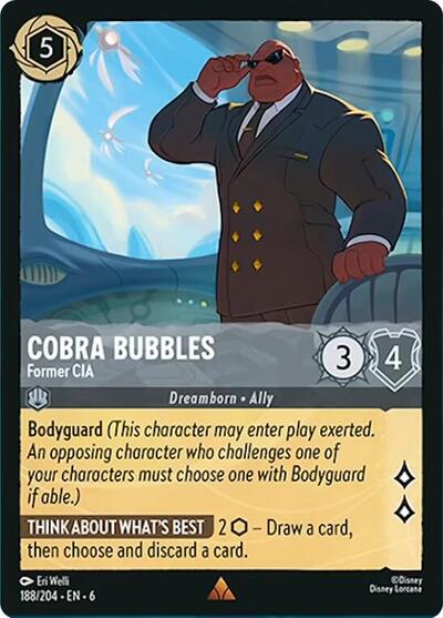Cobra Bubbles - Former CIA (Azurite Sea) Near Mint Cold Foil