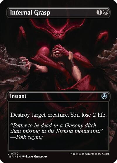 Infernal Grasp (Borderless) (Innistrad Remastered) Near Mint