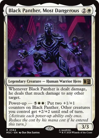 Black Panther, Most Dangerous (Commander: Marvel Super Heroes) Light Play
