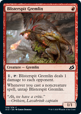 Blisterspit Gremlin (Ikoria: Lair of Behemoths) Light Play Foil