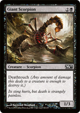 Giant Scorpion (Magic 2013 Core Set) Medium Play Foil