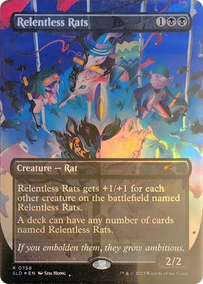 Relentless Rats (756) (Secret Lair) Near Mint Foil