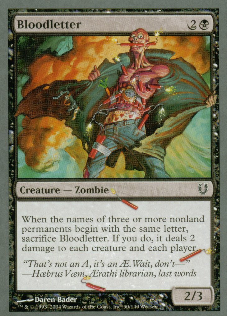 Bloodletter (Unhinged) Near Mint Foil