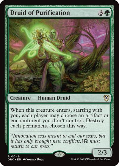 Druid of Purification (Commander: Aetherdrift) Light Play