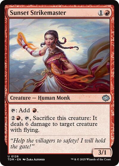 Sunset Strikemaster (Tarkir: Dragonstorm) Near Mint Foil
