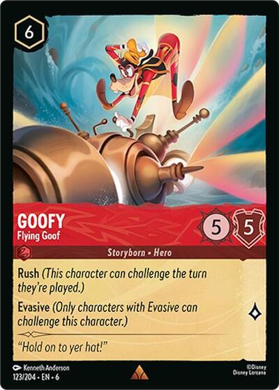 Goofy - Flying Goof (Azurite Sea) Near Mint Cold Foil