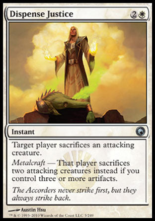 Dispense Justice (Scars of Mirrodin) Light Play