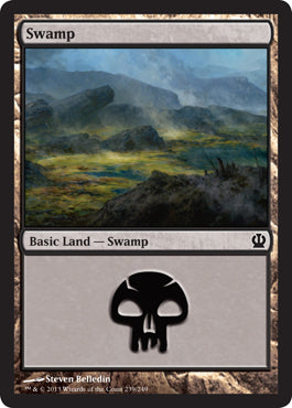 Swamp (239) (Theros) Light Play