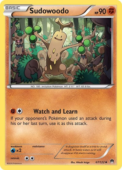 Sudowoodo (XY - BREAKpoint) Light Play Reverse Holofoil