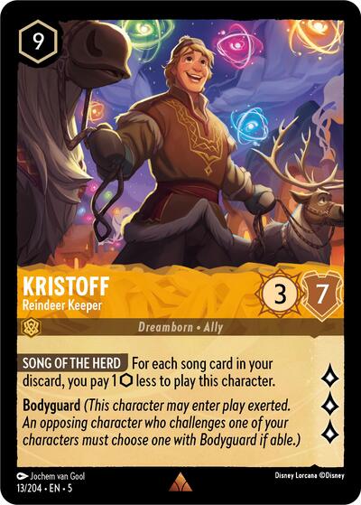 Kristoff - Reindeer Keeper (Shimmering Skies) Near Mint