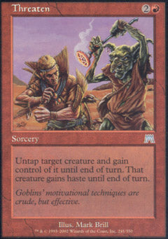 Threaten (Onslaught) Medium Play