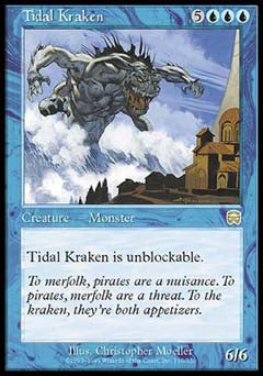 Tidal Kraken (Mercadian Masques) Damaged / Poor