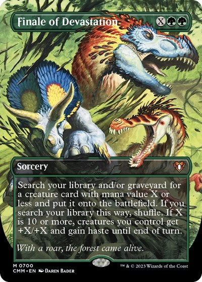 Finale of Devastation (Borderless) (Commander Masters) Near Mint Foil