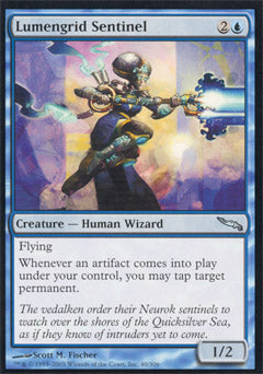Lumengrid Sentinel (Mirrodin) Light Play Foil