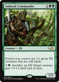 Ambush Commander (Duel Decks Anthology: Elves vs Goblins) Medium Play Foil