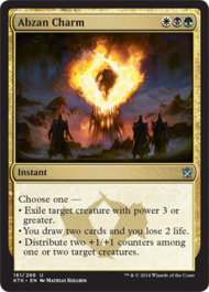 Abzan Charm (Khans of Tarkir) Damaged / Poor Foil