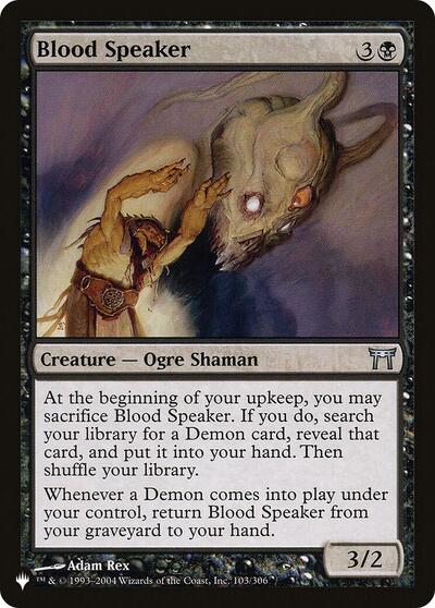 Blood Speaker (The List) Light Play