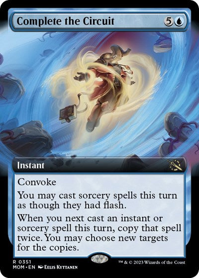 Complete the Circuit (Extended Art) (March of the Machine) Medium Play Foil