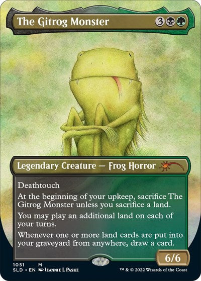 The Gitrog Monster (Borderless) (Secret Lair) Light Play