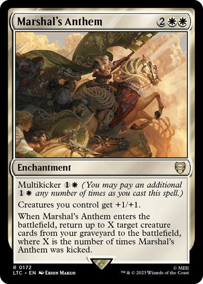 Marshal's Anthem (Commander: The Lord of the Rings: Tales of Middle-earth) Damaged / Poor