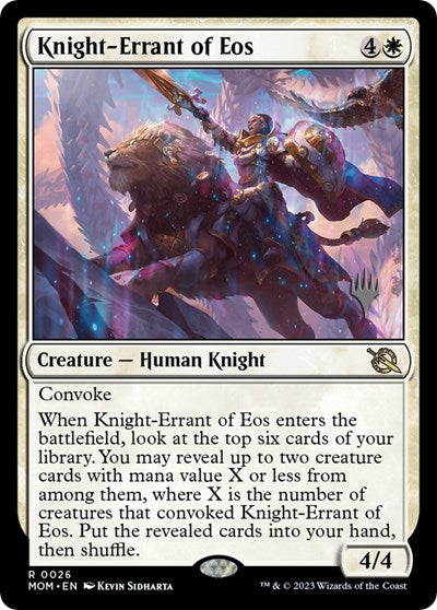 Knight-Errant of Eos (Promo Pack: March of the Machine) Near Mint Foil