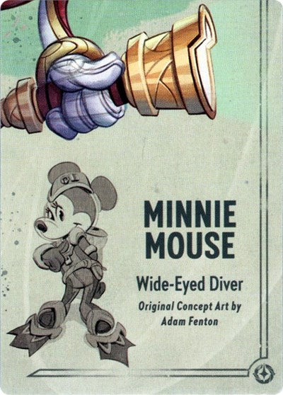 Minnie Mouse - Wide-Eyed Diver Puzzle Insert (Bottom Right) (Rise of the Floodborn) Near Mint