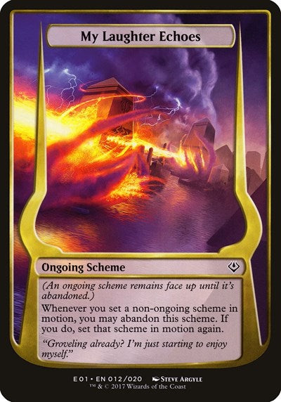 My Laughter Echoes (Archenemy: Nicol Bolas) (Oversize Cards) Near Mint